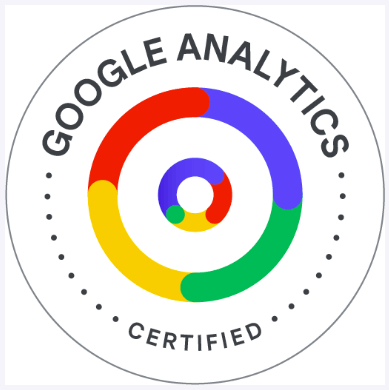 Google Analytics 4 certificaion badge