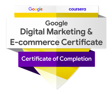 Google Digital Marketing and E-commerce certificaion badge